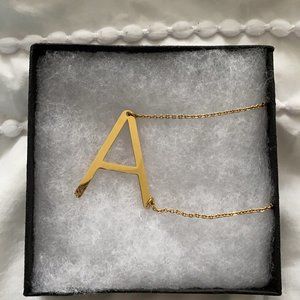 Gold A Necklace